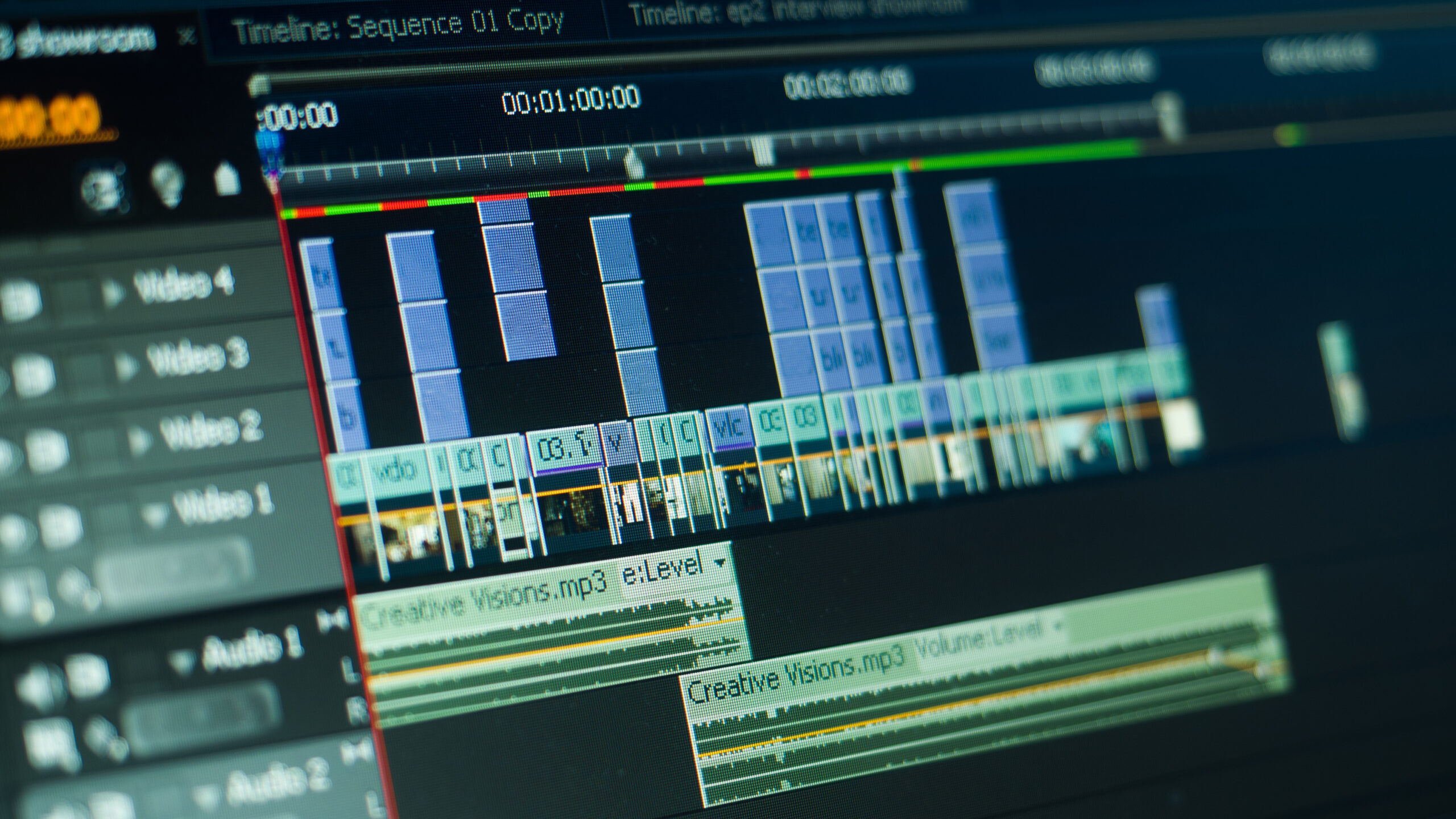 video editting timeline